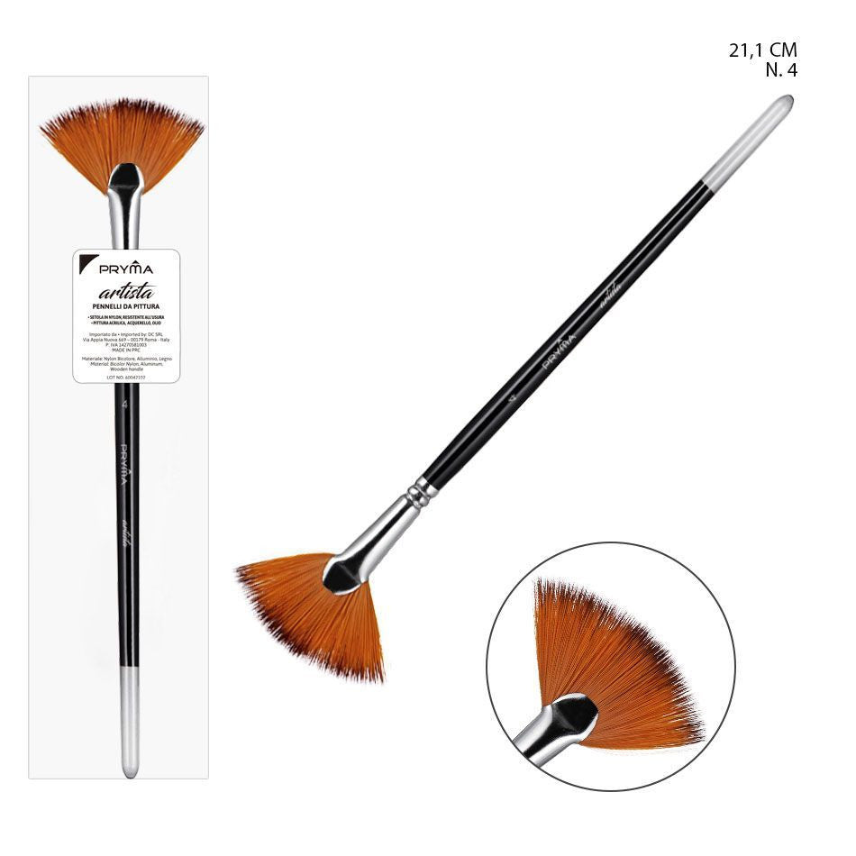 Pryma -  Pennello artista ventaglio nylon 21.2Cm n4