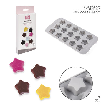 Dc Casa - Stampo Silicone Cioccolato Stella 21X10.6X1.5