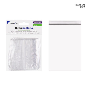 Pryma - Busta in pe c/ermetica 10x15Cm 50 pz