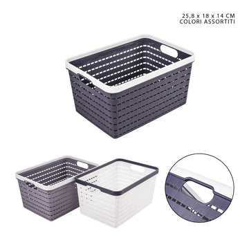 Dc - Cestino M/Uso C/Manico Rettangolare 25.8X18X14Cm