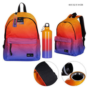 Pryma - Zaino 40x32x14Cm + borraccia 750Ml