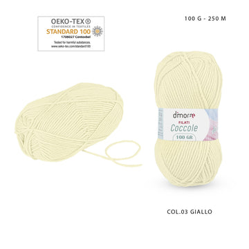 Dimorae Filati Coccole 100G 250M N.03 Yellow