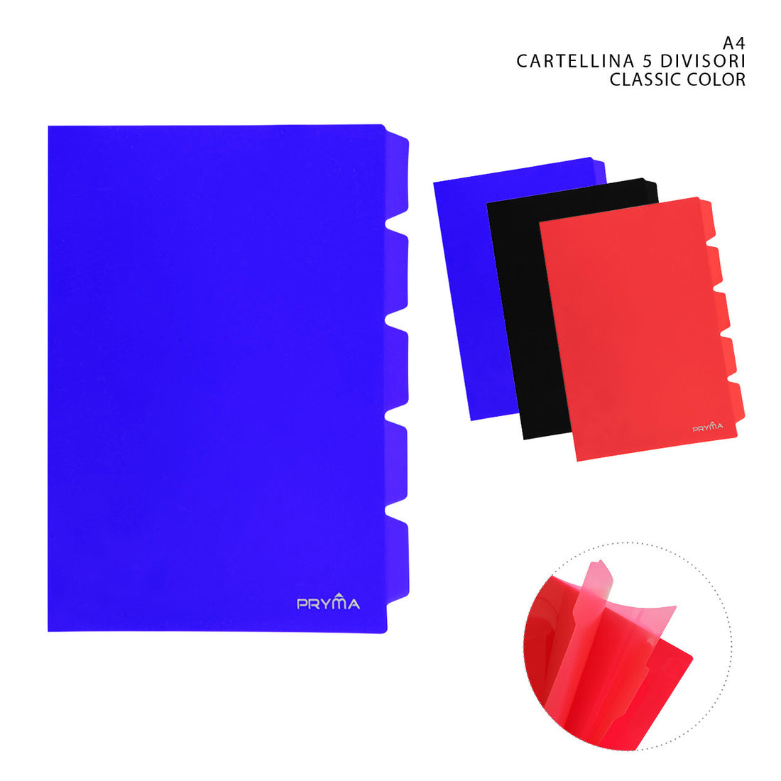 Pryma - Cartellina A L C/Divisori A4 Classic