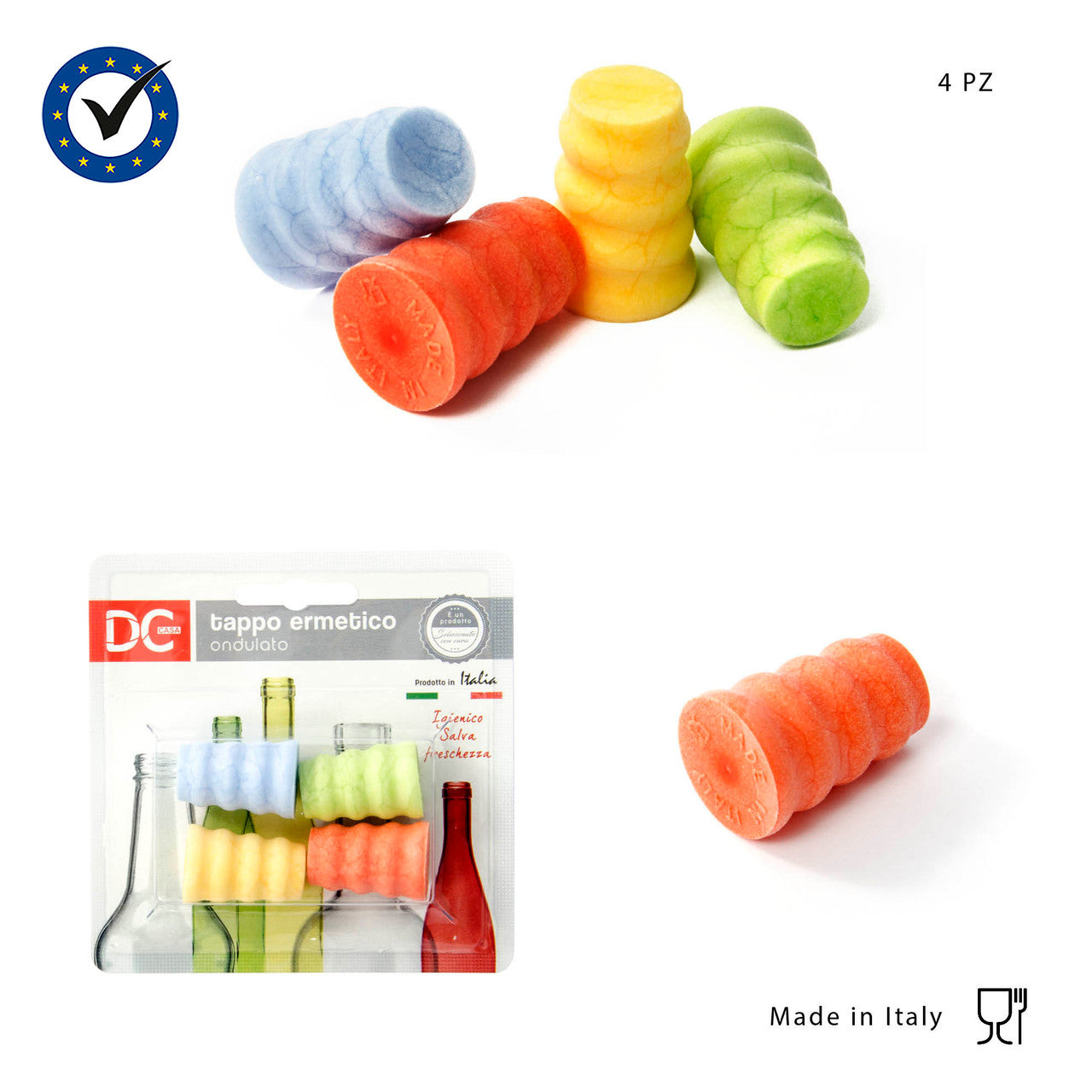 Dc - Tappo Bottiglia onde  4Pz