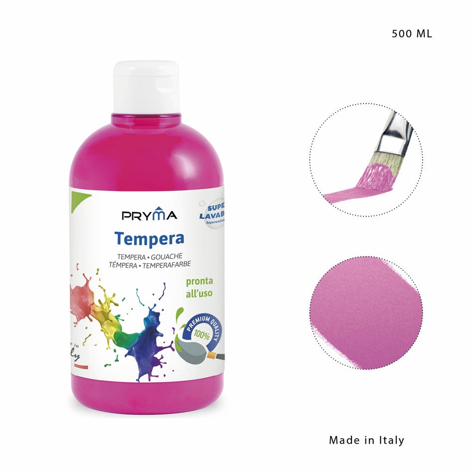 Pryma - Tempera superlavabile 500Ml magenta