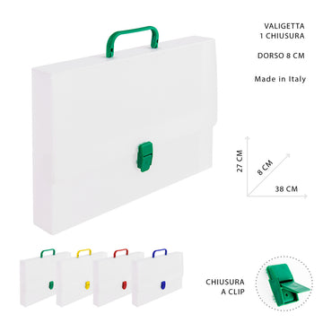 Pryma - Valigetta con manico 27x38x8Cm 1chiusura