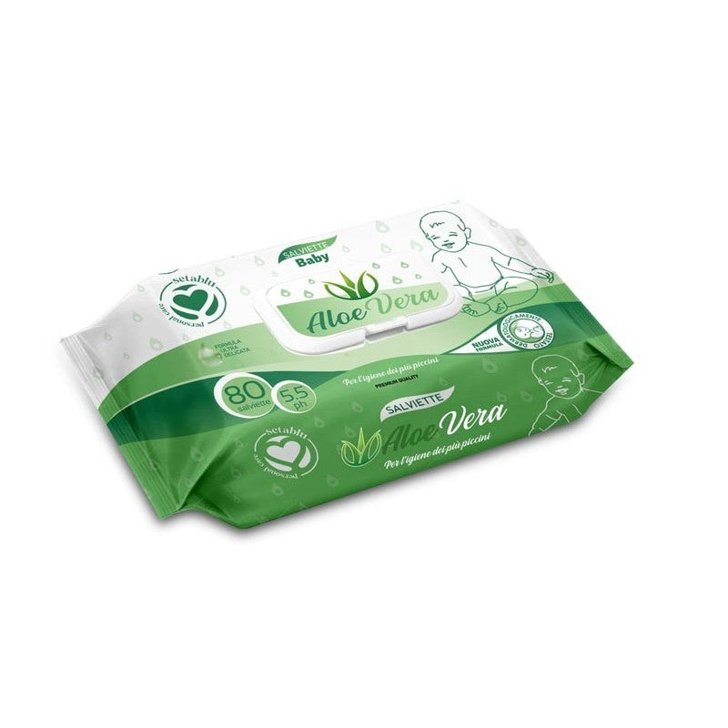 Setablu Salviette Baby Aloe Vera 80Pz