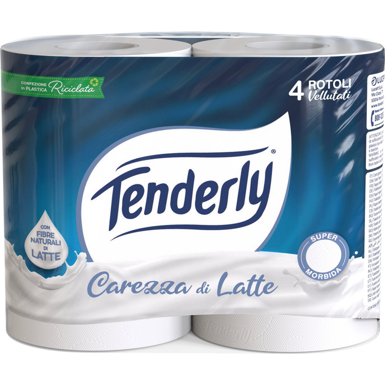Tenderly Carta Igienica 4Pz Carezza di Latte