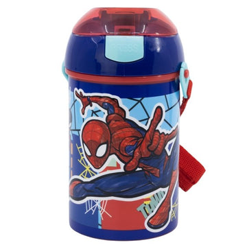 Disney Borrac.C/Tracolla 450Ml Spiderman