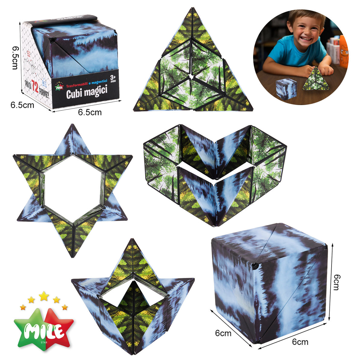 MILE CUBO MAGNETICO 4 IN 1-FORESTA