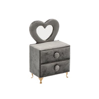 Ad - Velvet Jewelry Holder 3 Colors 15X9Xh24Cm