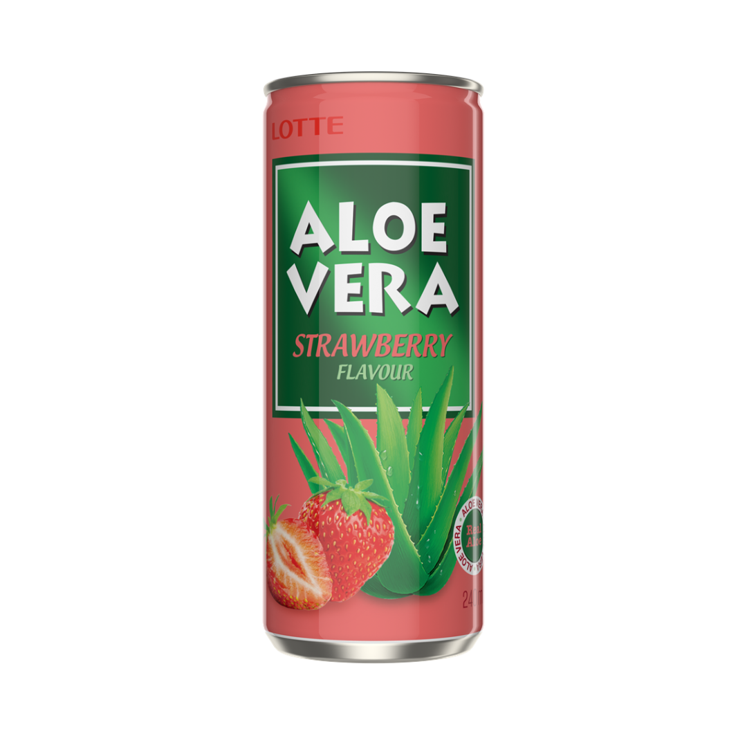 Lotte Aloe Fragola Lattina 240Ml