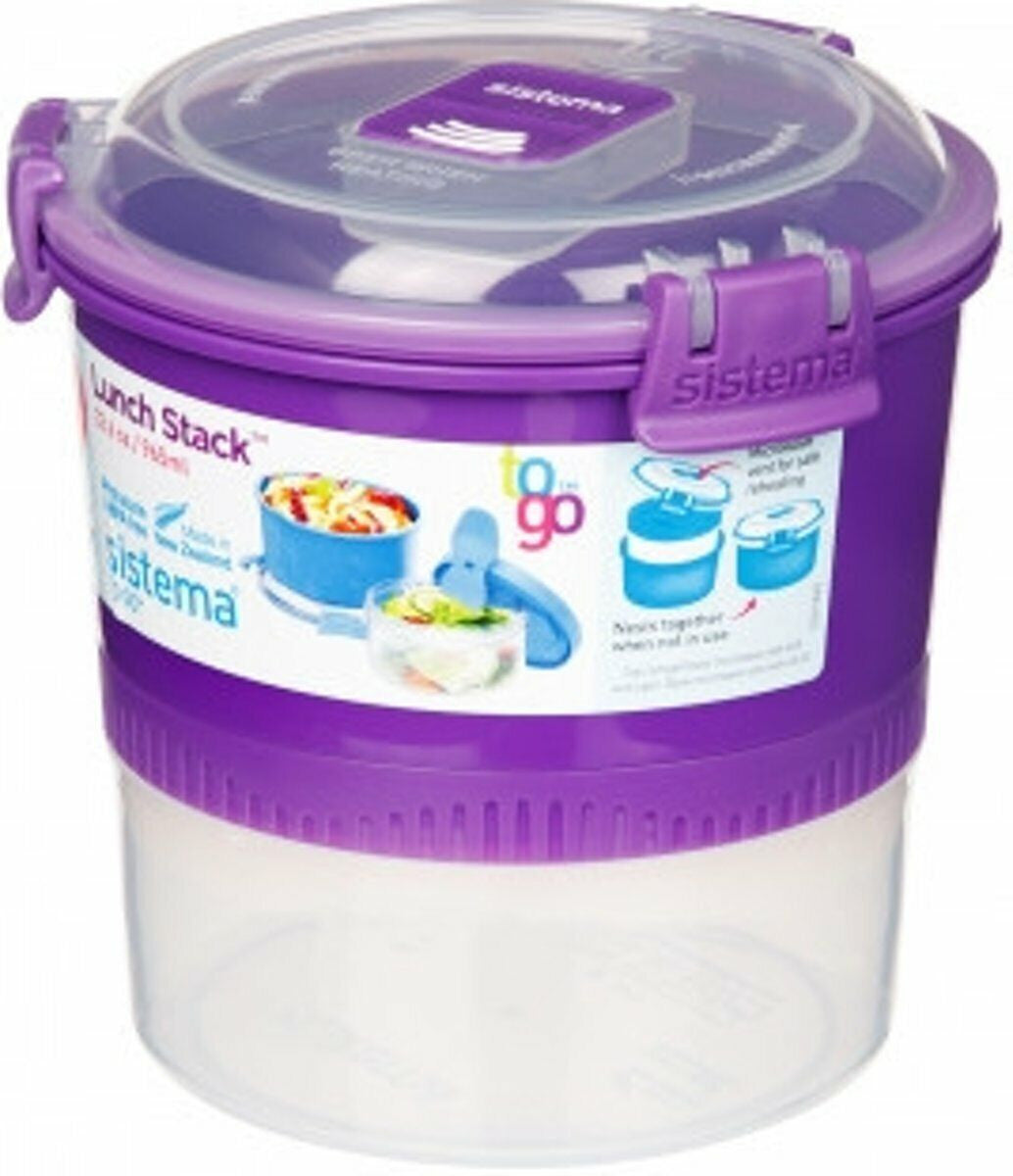Sistema® - P/Lunch Pp ToGo 2P Stack 0,9 L