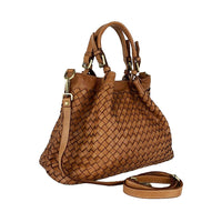 Penelope - Borsa a Mano in Pelle Intrecciata Vintage - FrasiBags