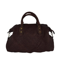 Ava - Borsa a Mano in Pelle Intrecciata Vintage - FrasiBags