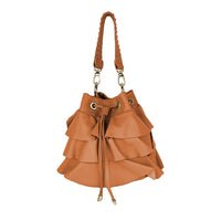 Angelina - Borsa Secchiello in Pelle con Balze - FrasiBags