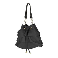 Angelina - Borsa Secchiello in Pelle con Balze - FrasiBags