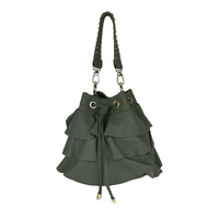 Angelina - Borsa Secchiello in Pelle con Balze - FrasiBags