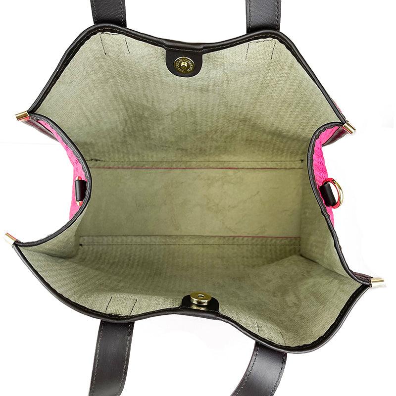 Sabrina - Borsa Tote in Pelle Stampa Intreccio - FrasiBags