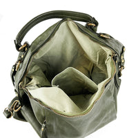 Sofia - Borsa a Mano in Pelle Lavata Vintage - FrasiBags