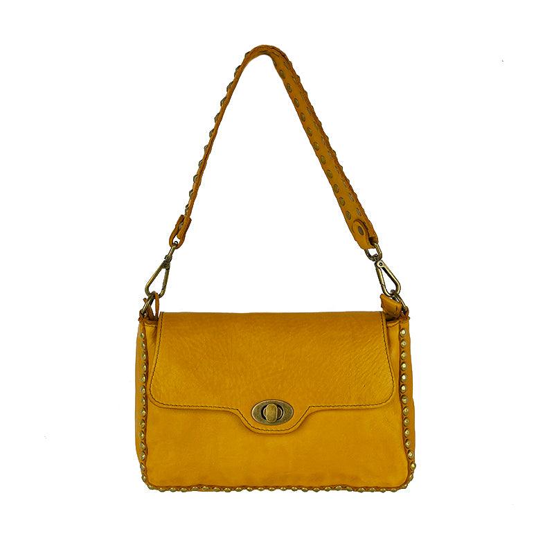 Gea - Borsa a Tracolla in Pelle Vintage Piccola - FrasiBags