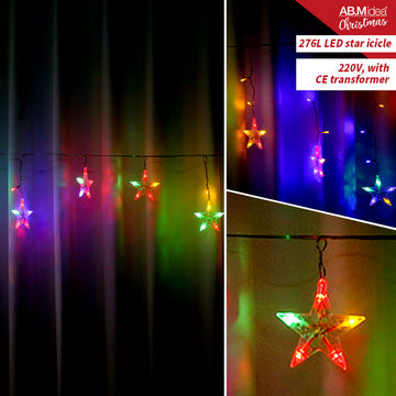 Ab.M Tenda Star 276 Led Multicolor Mt.4*80  3 Mt Cm./16 Cala