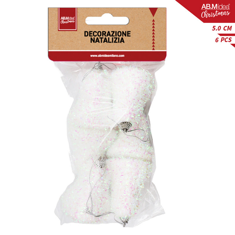 Ab.M Campane Bianco Neve 6 Pz.Cm.5