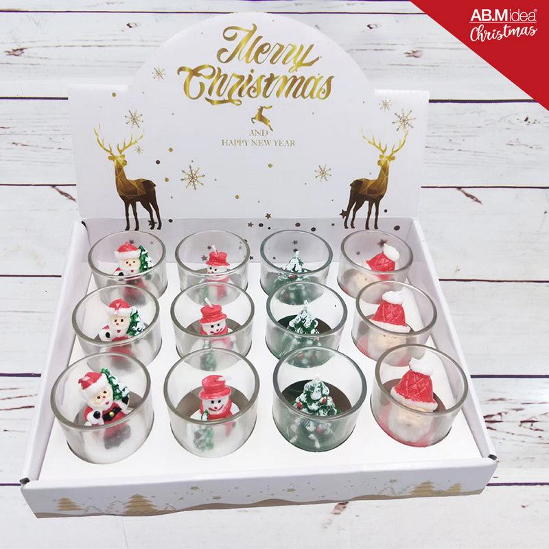 Ab.M Bicchierino Candela Natale 1Pz