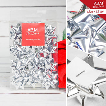 Ab.M Coccarda 4.3Cm Box 12Pz Silver