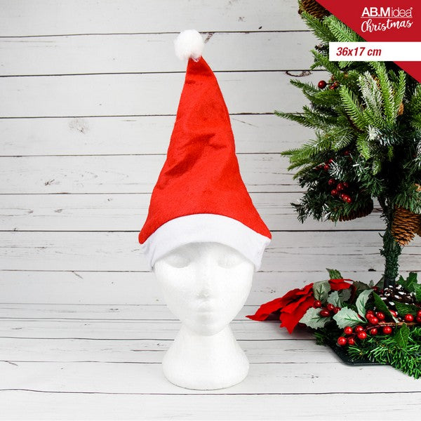 Ab.M Cappello Santa Klaus Cm.36X27 Rosso