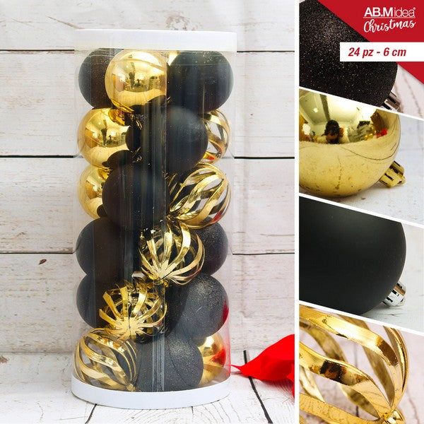 Ab.M Cilindro 24 Palline 6 Cm Colori Ass.