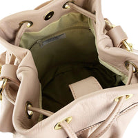 Angelina - Borsa Secchiello in Pelle con Balze - FrasiBags