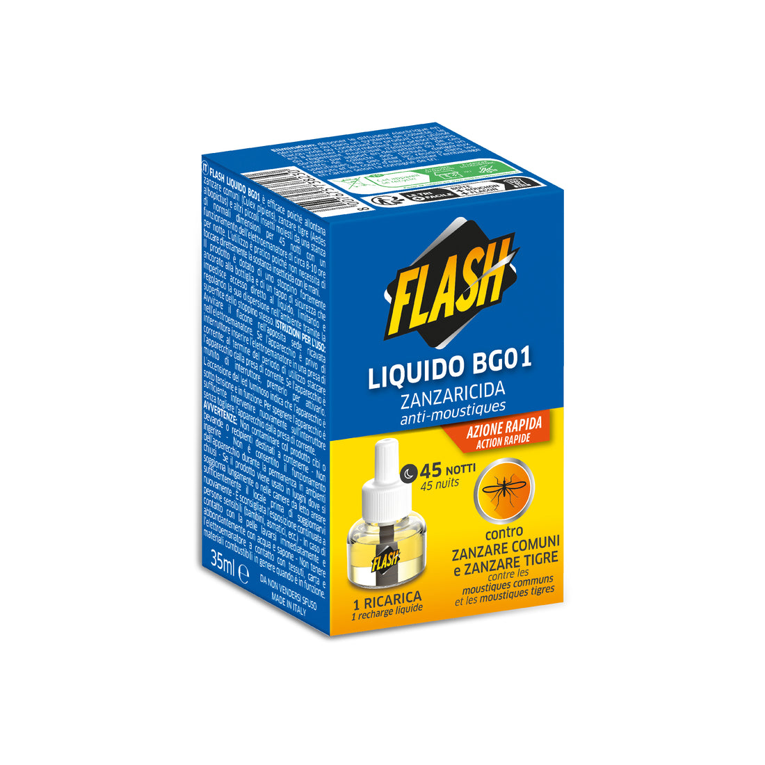 Fulmine - Flash Ricarica antizanzare 45 notti