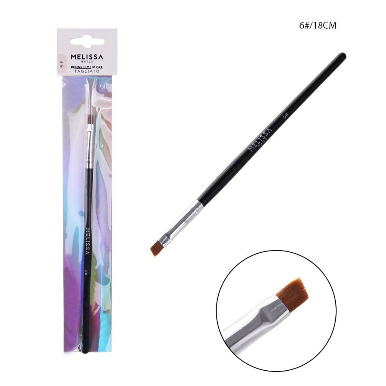 Melissa - Pennello gel UV tagliato 4 mod